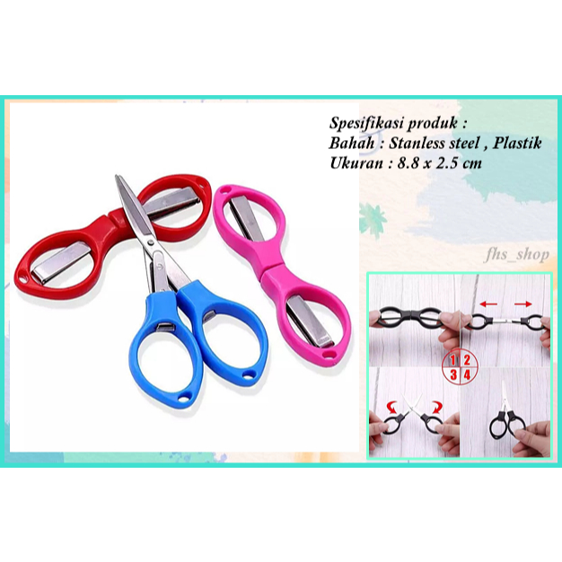 

Gunting Lipat Portable Gunting Unik Gunting Aesthetic Gunting Lucu Gunting Portable Warna