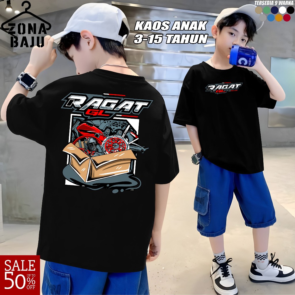 Baju Kaos Atasan Anak Ragat Honda Gank Herex Gl 100 Gl100 Max Pro Distro Original Murah Keren Bahan 