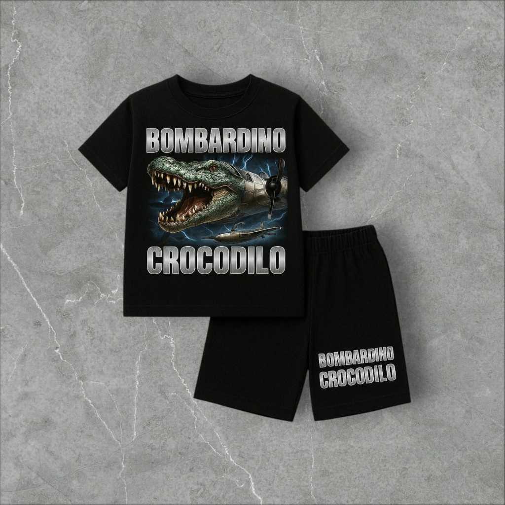 BAJU ANAK SET BOMBARDINO CROCODILO