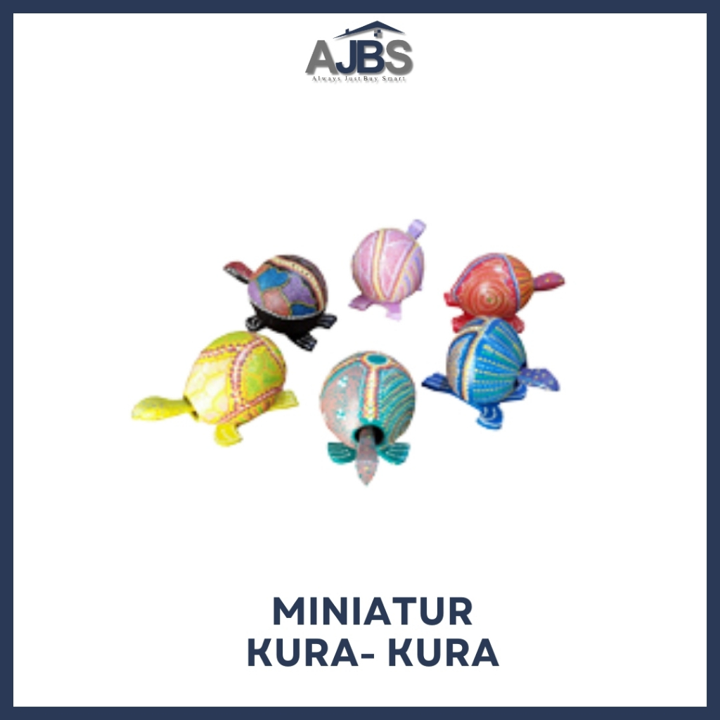 Miniatur Kura-Kura - Kerajinan Tangan Kura-Kura  - Figure Kura-Kura  - Prakarya Kerajinan Hewan