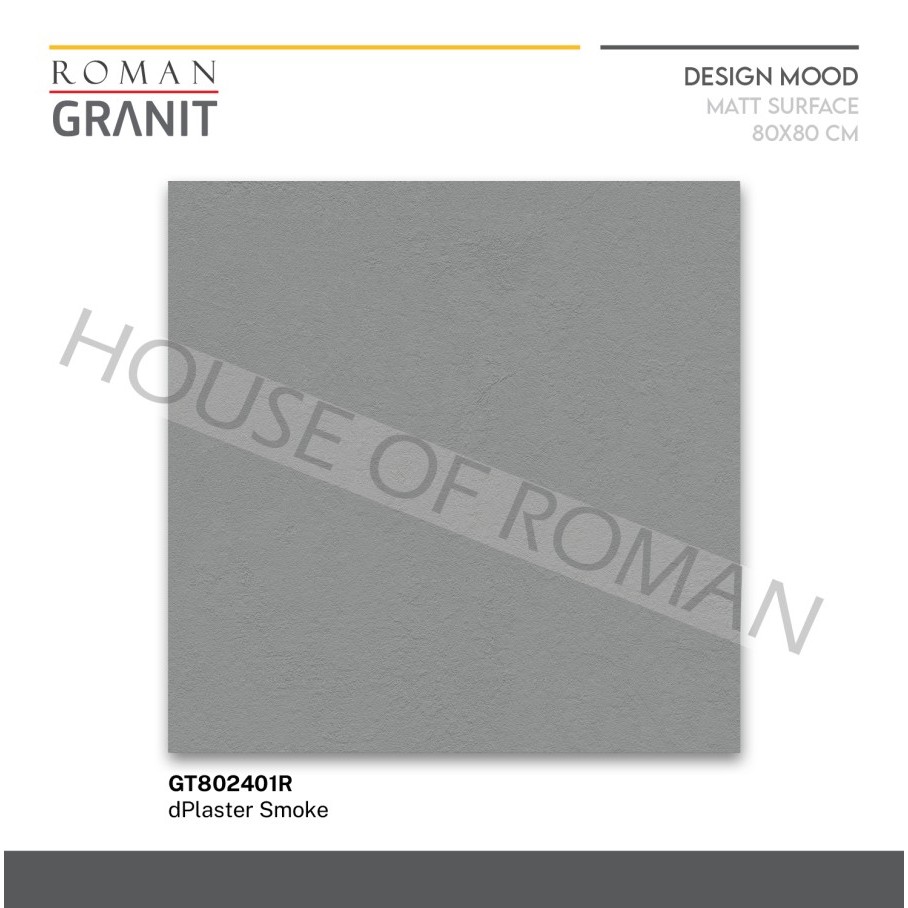 ROMAN GRANIT dPlaster Smoke 80x80 GT802401R ROMAN GRANIT