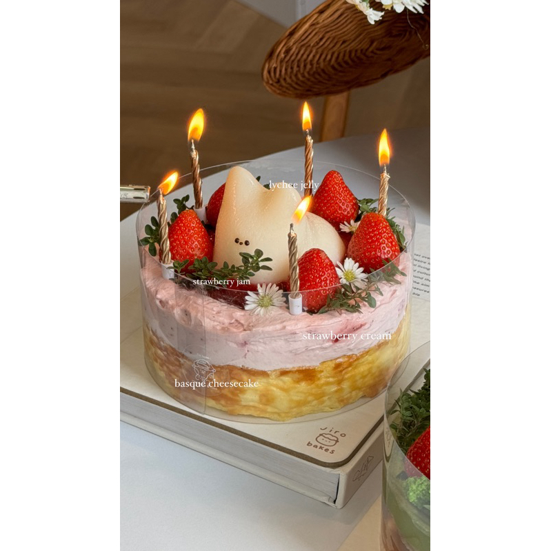 

Bunny in the Garden (Burnt Cheese Cake)