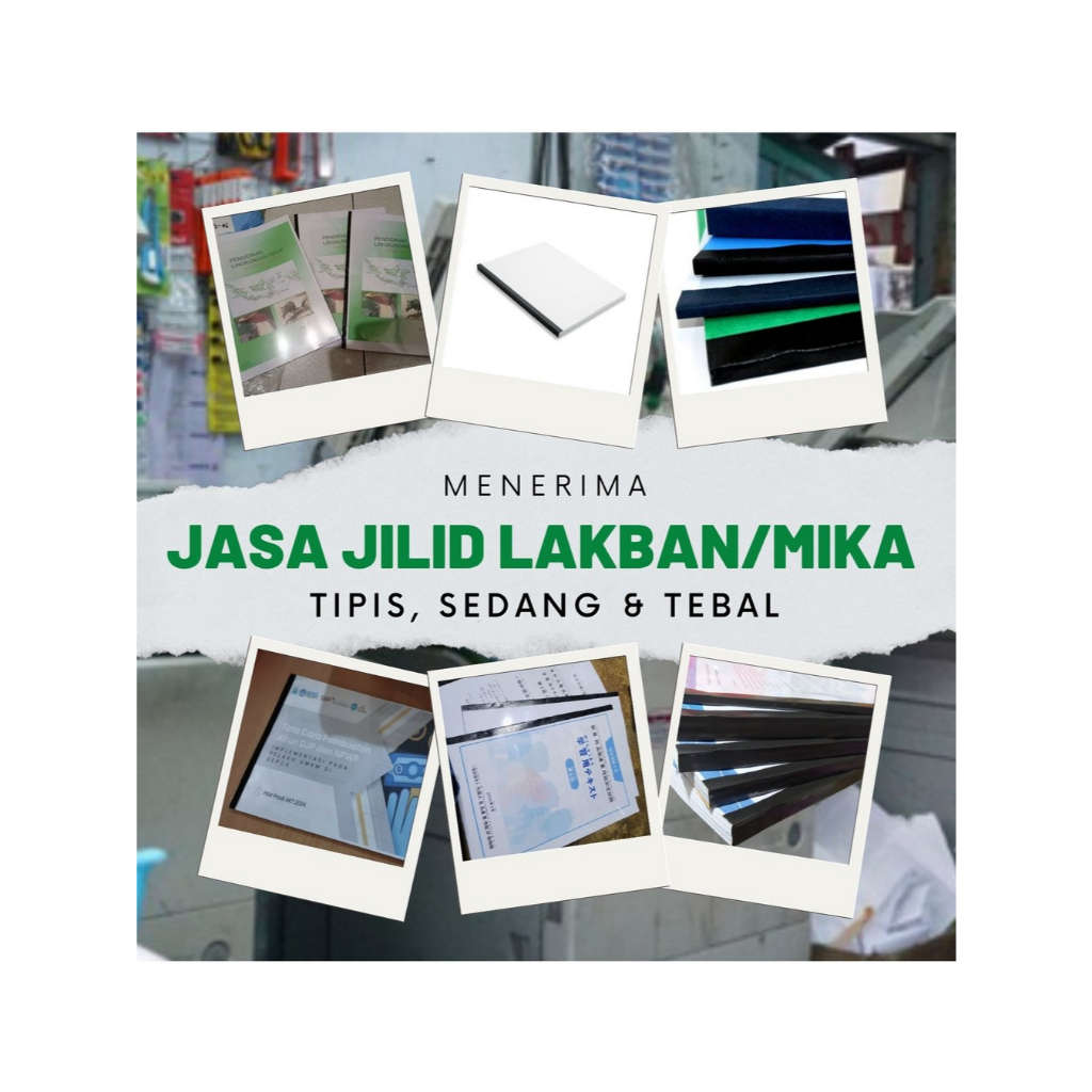 

JILID LAKBAN A4 / F4, A5 DAN B5