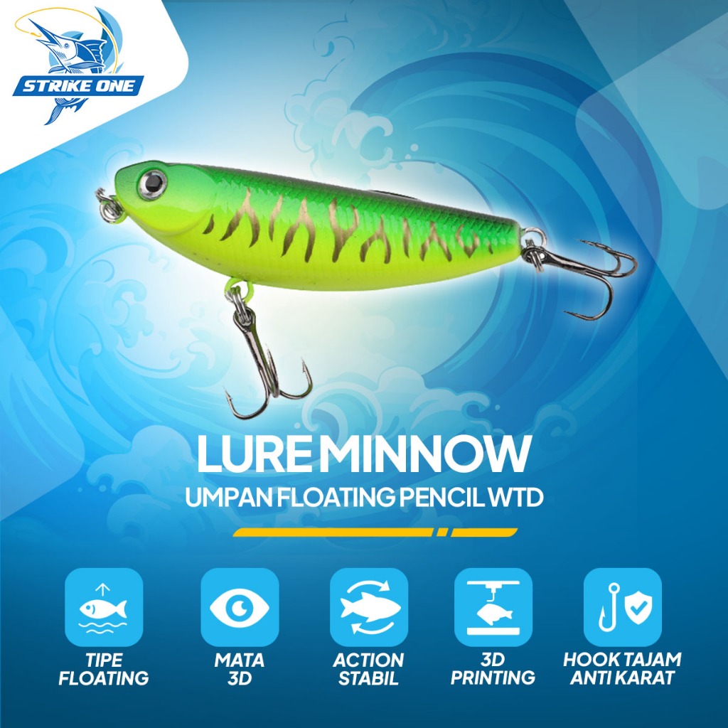 Umpan Pancing Floating Pencil WTD 5g 5cm - XF10