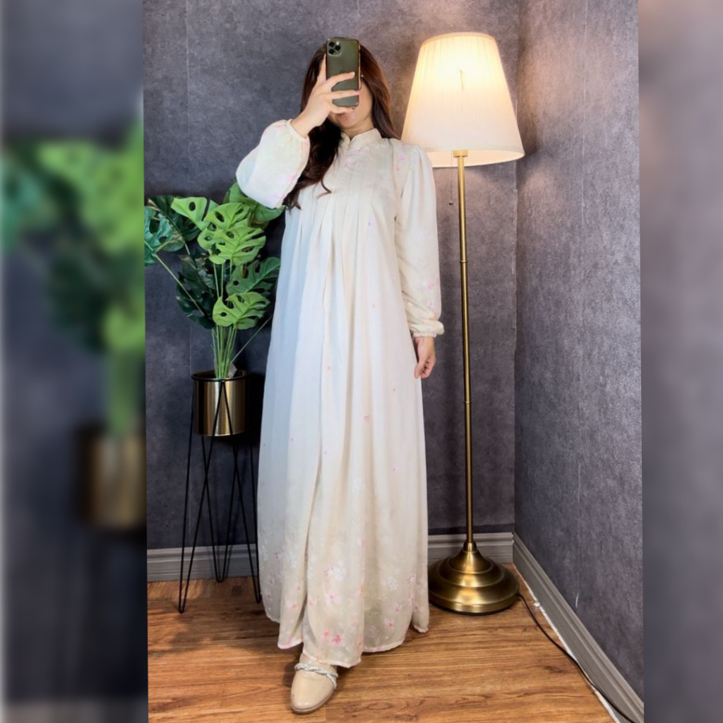 GAMIS MIKAYLA DRESS CERUTY BABY DOLL DASTER BUSUI PREMIUM Abaya Mewah Cantik Muslim Midi Motif Pesta