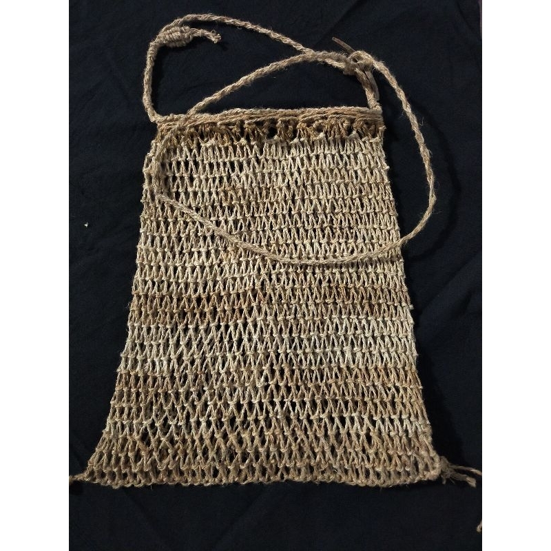 Tas Koja Baduy original bahan terbuat dari kulit kayu teureup warna asli ukuran 31x21cm