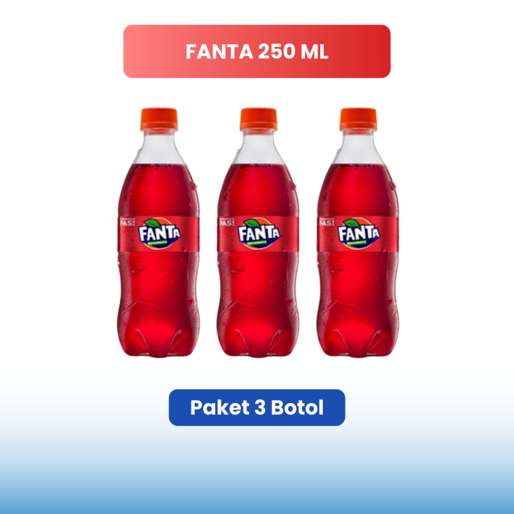 

Jual Fanta Botol 250 ml Paket 3 Botol