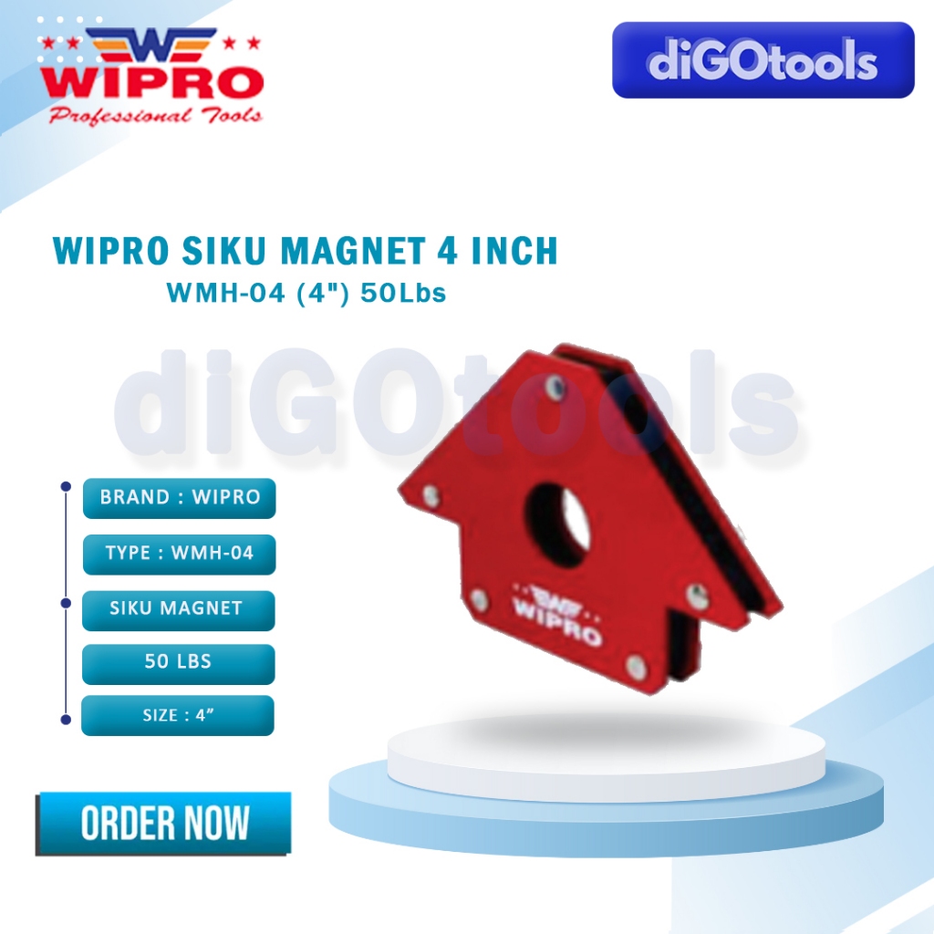 Wipro Siku Magnet Las 4 Inch Magnetic Holder Welding Angle Magnet Kuat