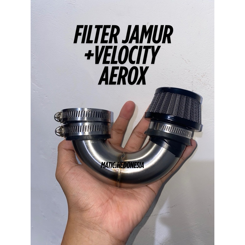 Model U Open filter jamur, velocity jamur [Open Filter Udara] (aerox old/new, nmax new)