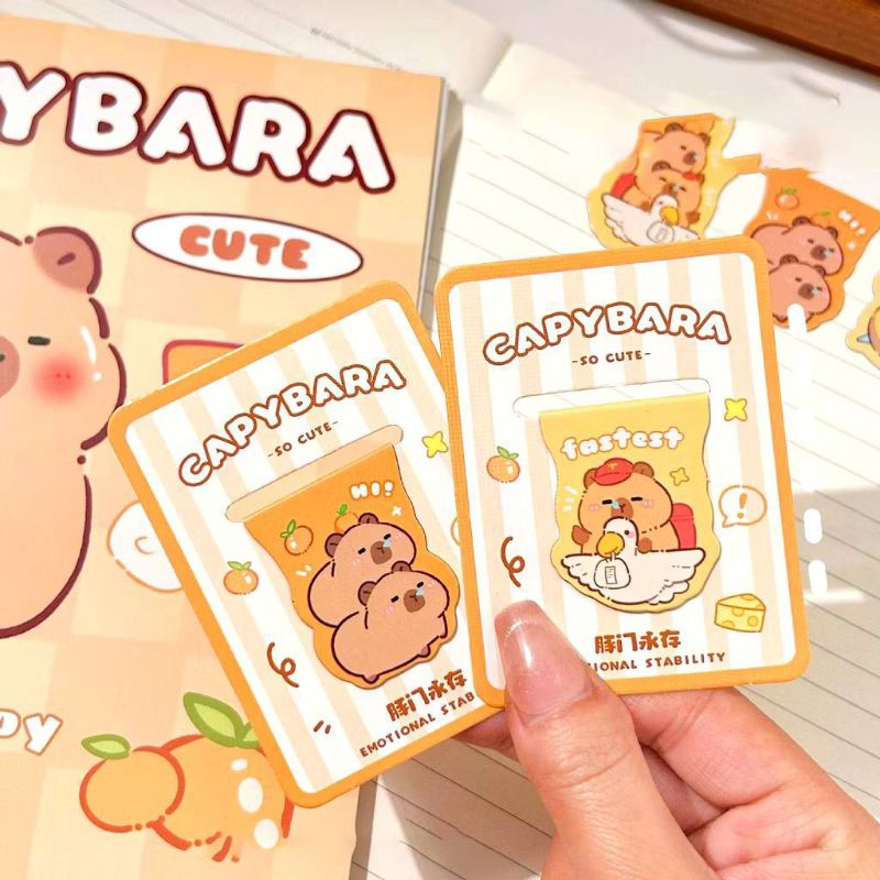 

Magnetic Bookmark/ Pembatas Buku Capybara/ Penjepit Buku Kapibara Clip