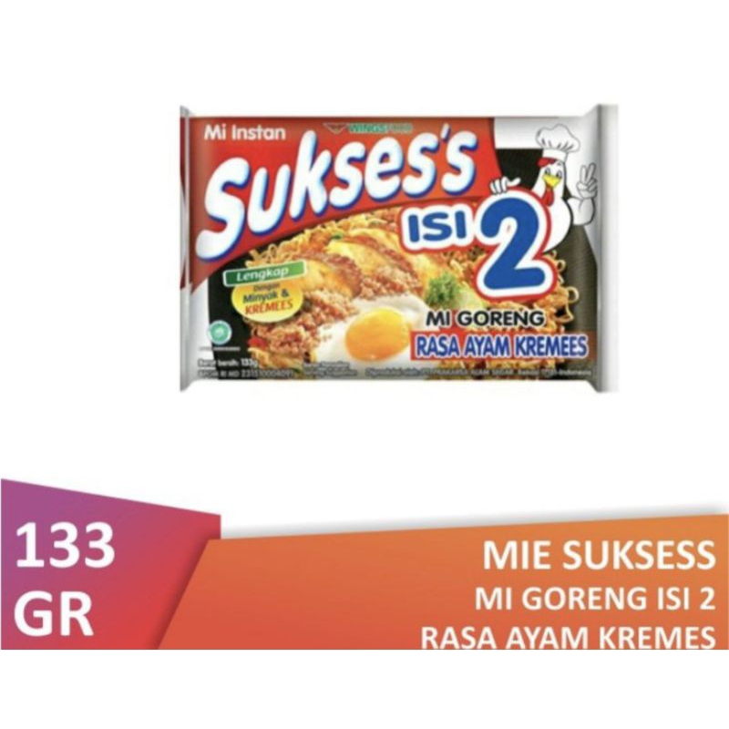 

Mie Sukses isi 2 rasa ayam kremes