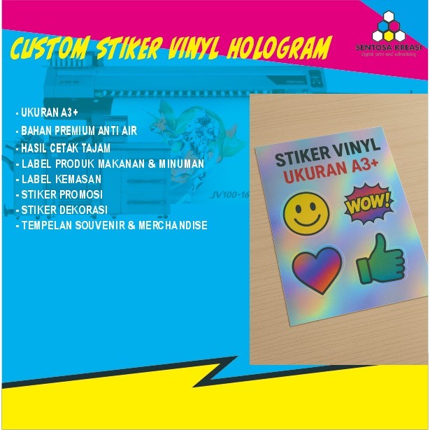 

CUSTOM STICKER VINYL HLOGRAM STIKER TAHAN AIR STIKER LABEL STICKER DESIGN SUKA SUKA