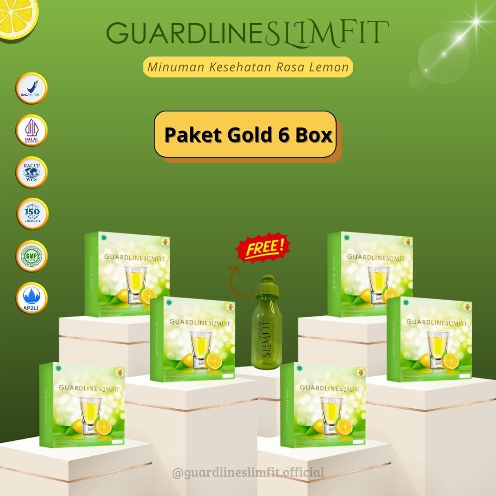 

Guardline Slimfit - Minuman Fiber Rasa Lemon Paket Gold