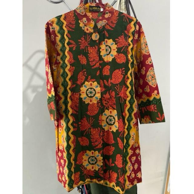 PL Baju Batik Atasan Wanita Modern Ursula Batik Kantor Premium Tunik vvgc #batik #tunik #kantor #mod