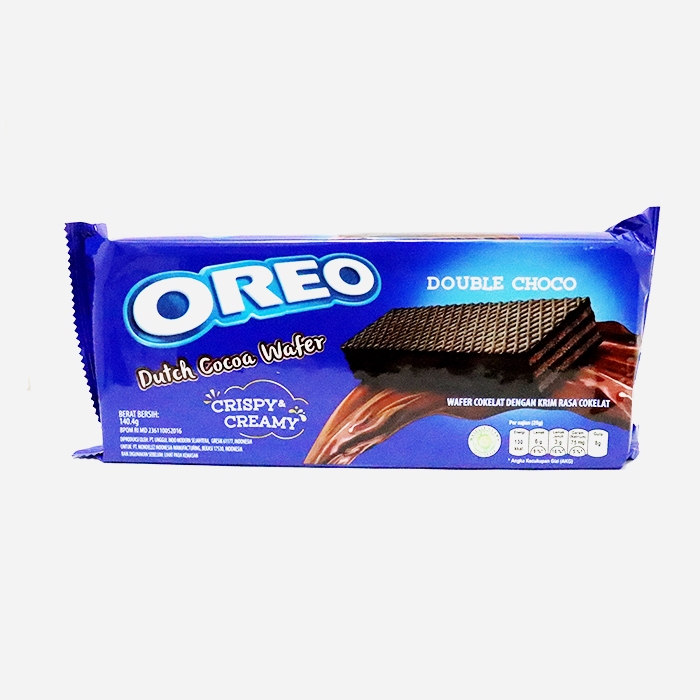 

pekanbaru / oreo double choco dark cocoa wafer biskuit cokelat chocolate coklat 117gr