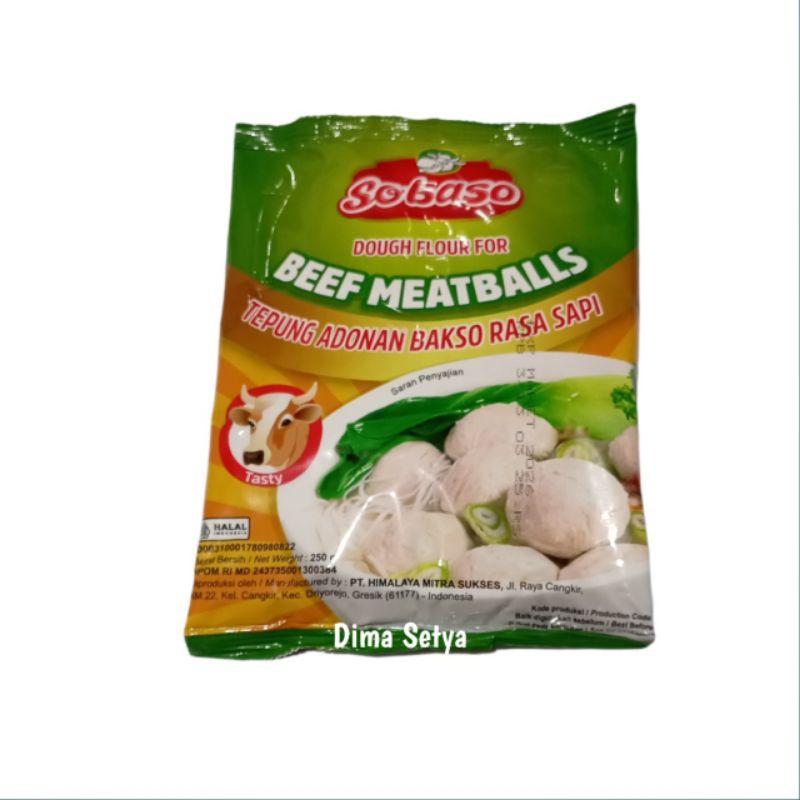 

SOBASO tepung adonan bakso rasa sapi 250 gram