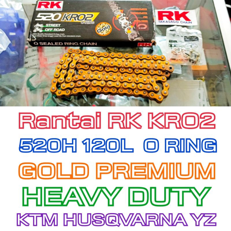 Rantai RK O RING GOLD 520KRO2 120L PREMIUM