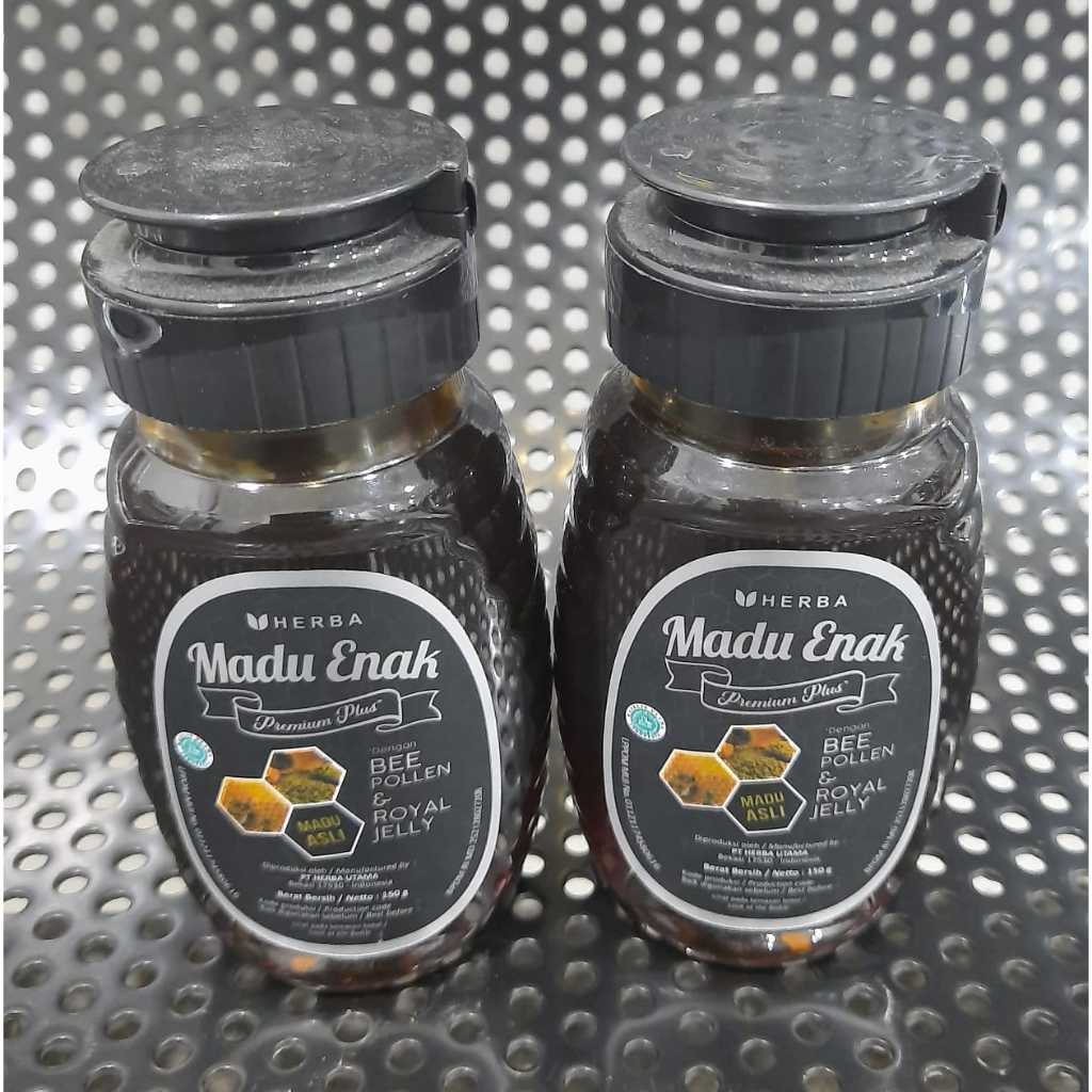 

Madu Enak Premium Plus 150 gr mengandung Bee Pollen dan Royal Jelly