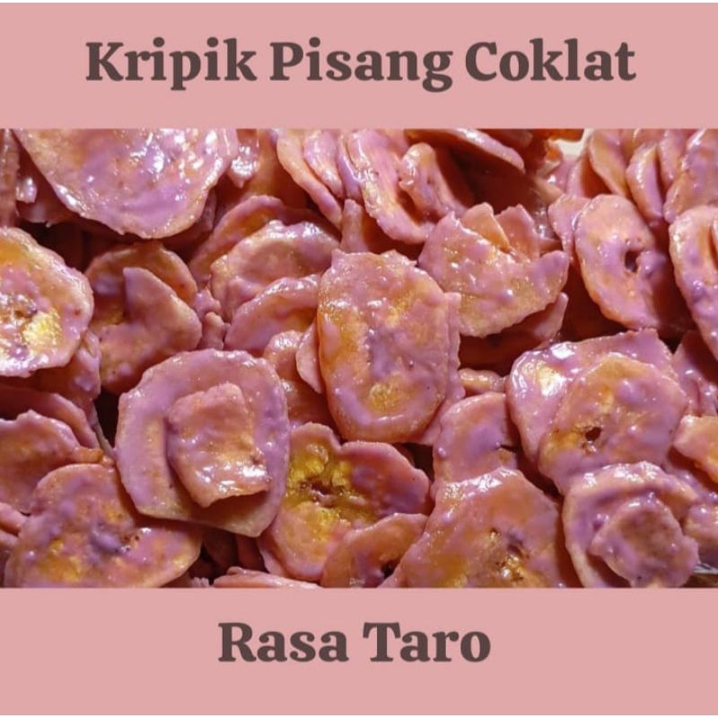 

Keripik Pisang Lumer Coklat Rasa Taro