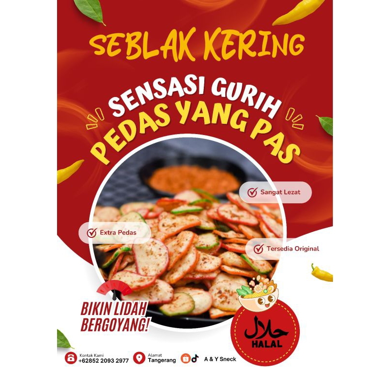 

SEBRING Kerupuk Seblak Kering Kemasan 500 gram