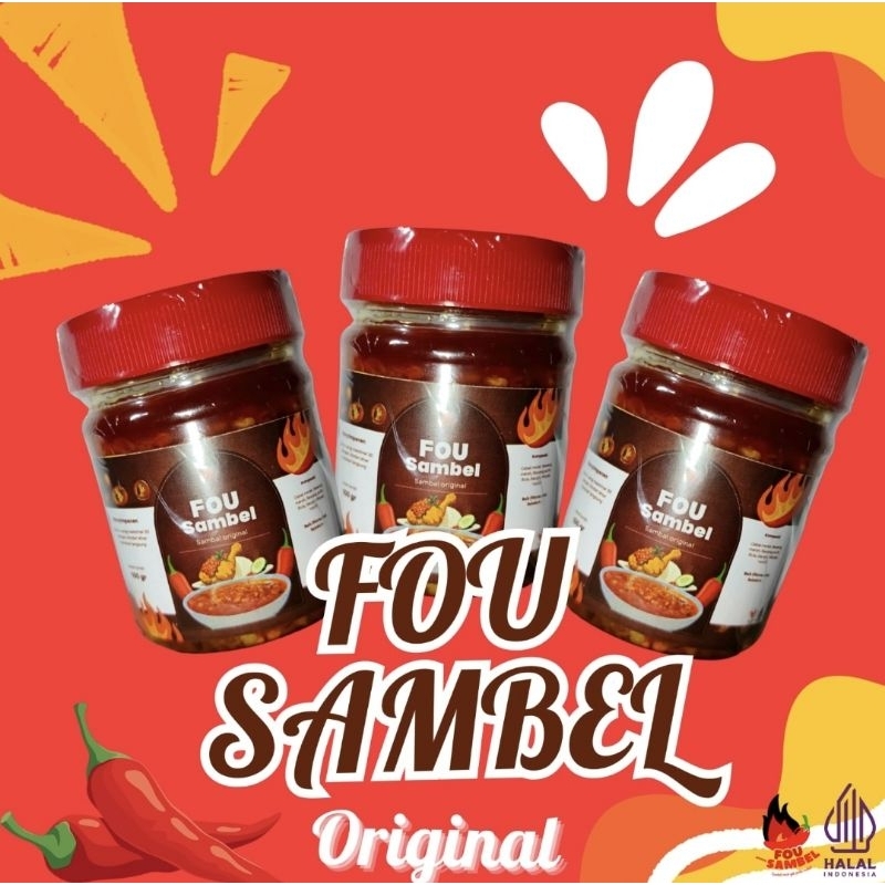 

fou sambel original 100 gram isi 3