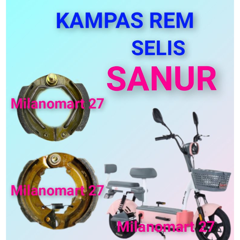 kampas rem Selis Sanur kampas rem sepeda listrik Selis sanur