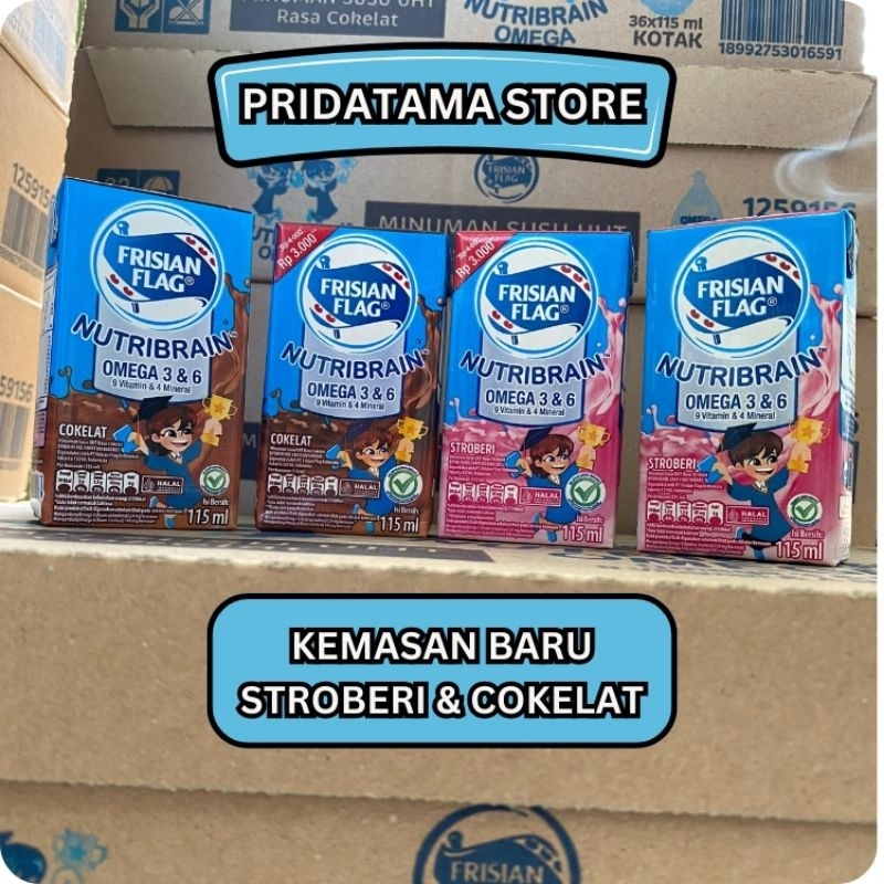 

Frisian Flag Omega 115ml coklat/Stroberi/Mix