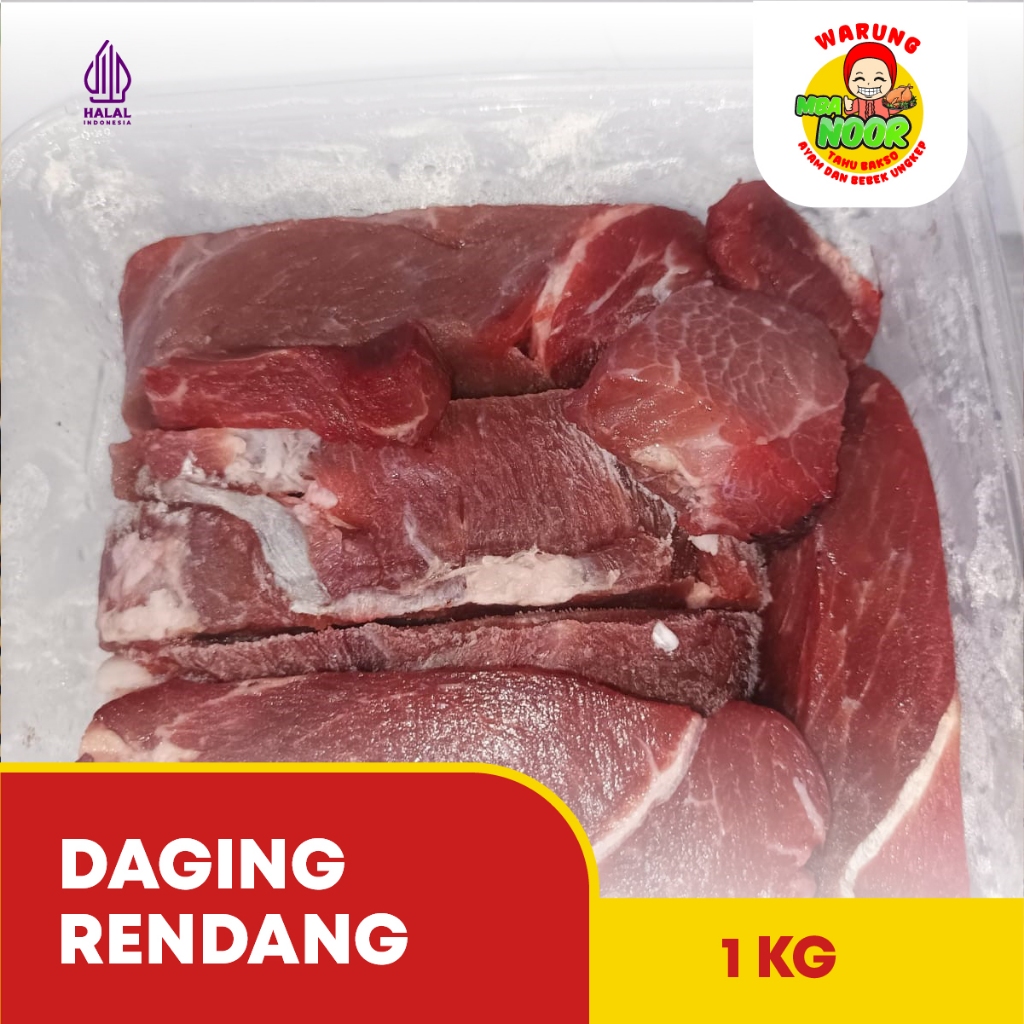 

Daging Sapi Has Dalam Organik Segar Beku | Daging Sapi Potongan Rendang 1 Kg Frozen Rendang / Dendeng / Semur