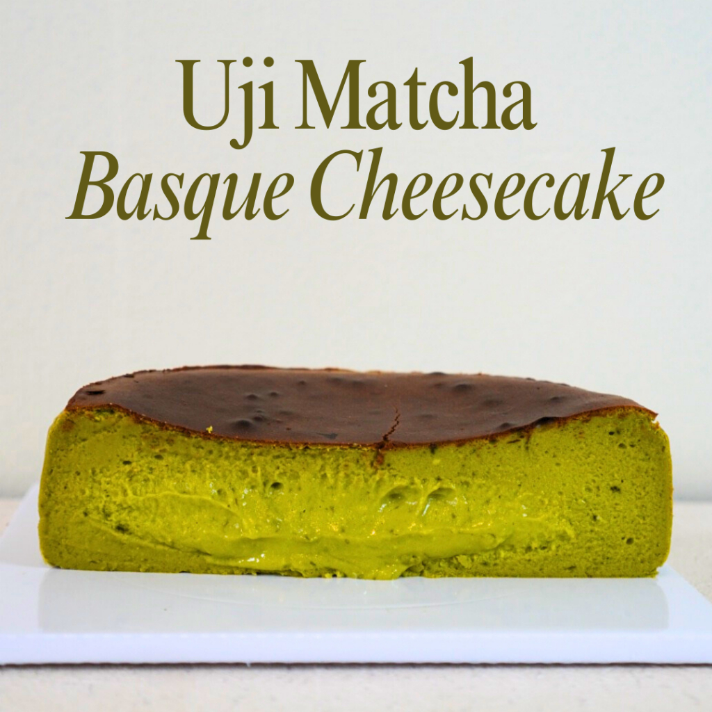 

Uji Matcha Basque Burnt Cheesecake by Rarapastry