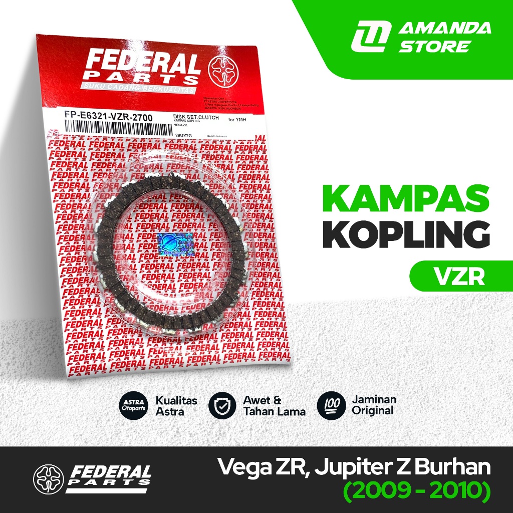 Kampas KOPLING Prodo Kopling Vega ZR Jupiter Z Burhan 2009-2010 Original Federal Parts
