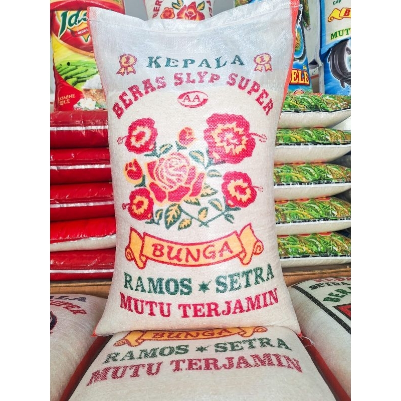 

BERAS SLYP SUPER CAP BUNGA 5 LITER / 5KG / 10KG / 20KG / 25KG
