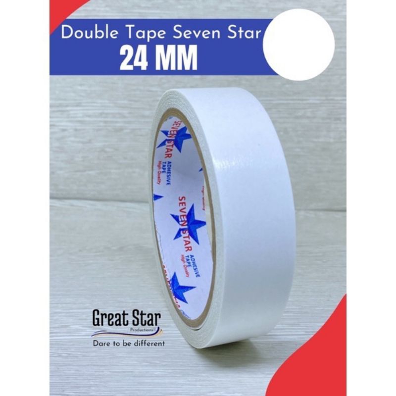 

Double Tape Isolasi 2 sisi 1 inch | 24 mm x 10 Yard Murah (Dijamin Rekat) ecer satuan