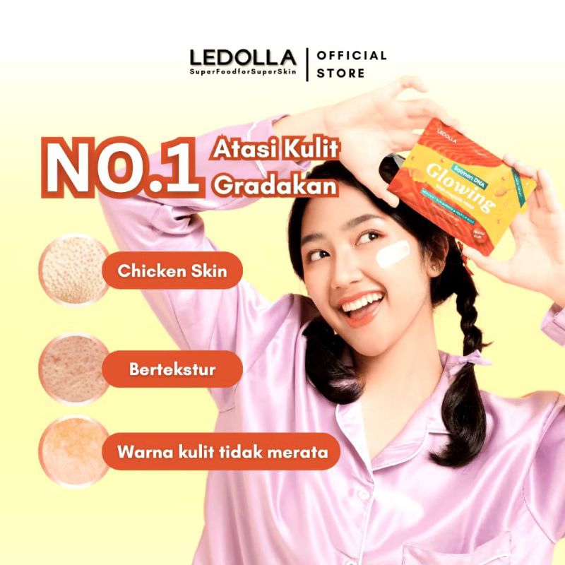 (Tebus murah)LEDOLLA SALMON DNA WITH PROPLIS GLOWING MASK