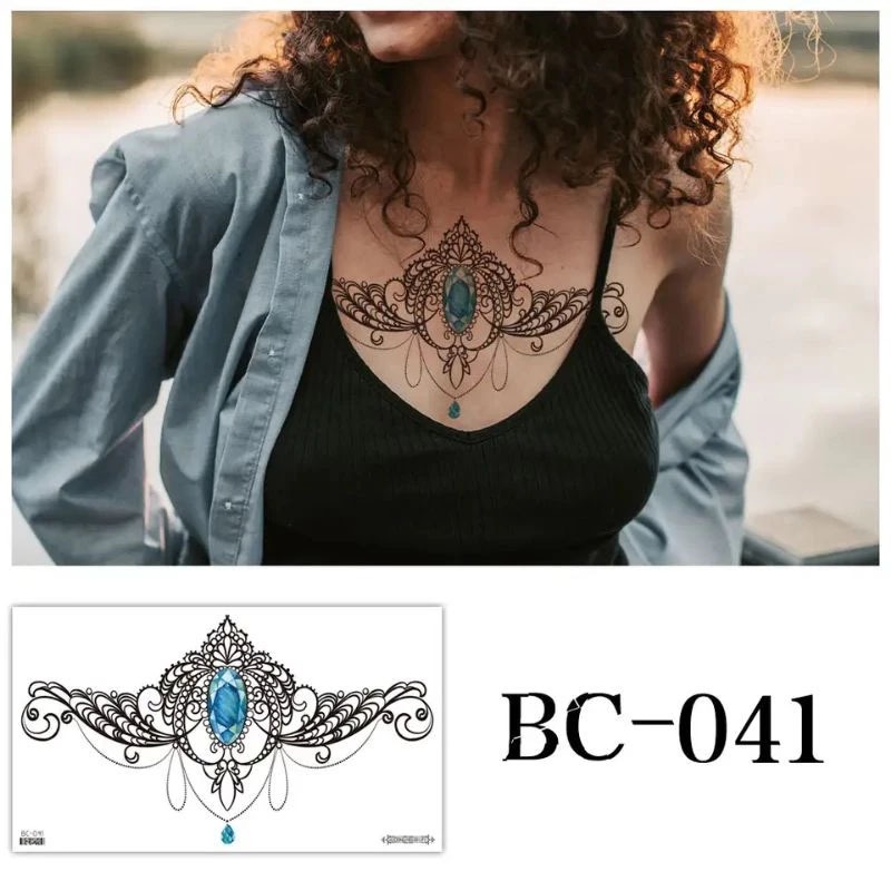 ZARIL77- Tatto temporer BC 041 tatto punggung tangan dada tahan lama