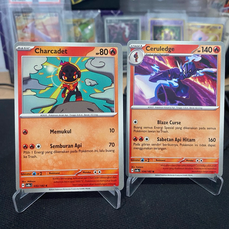 Set Evoline Charcadet • Ceruledge TCG Pokemon Indonesia
