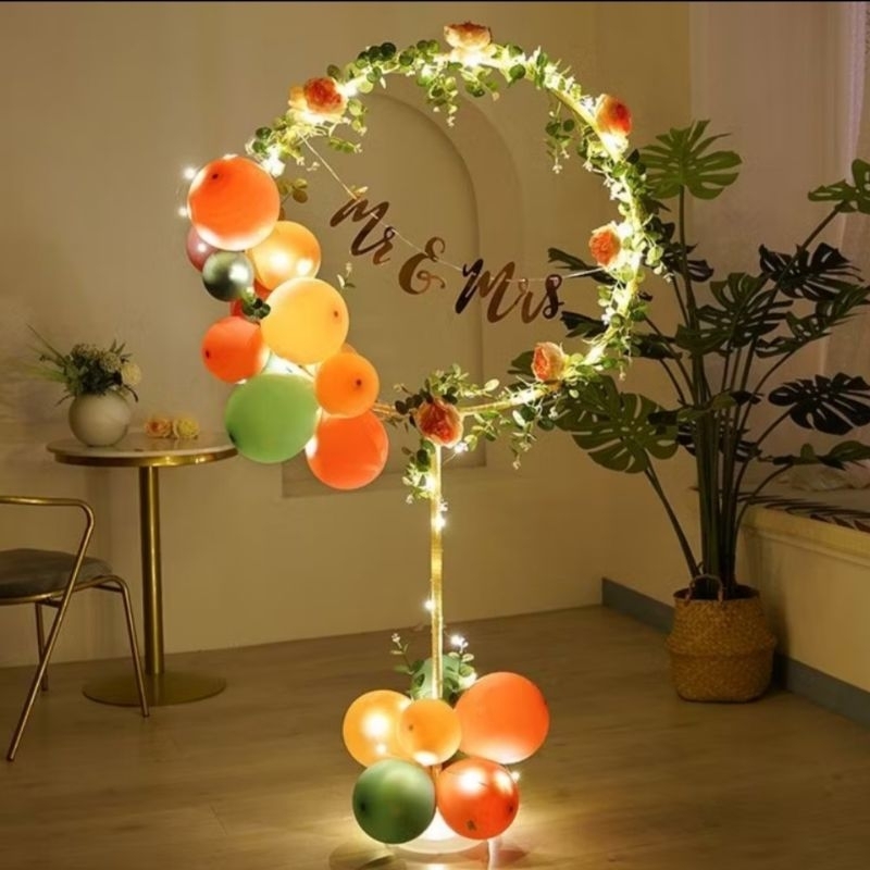 Tiang Dekorasi Bulat / Standing Base Balon Holder ring
