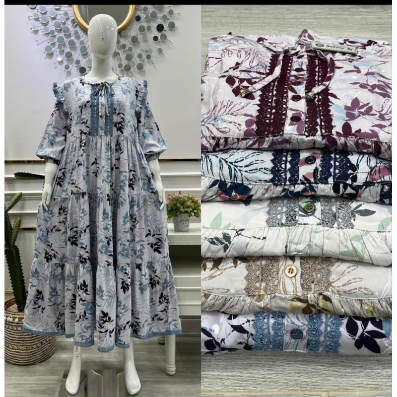 dress salvina motif kotak ter baru