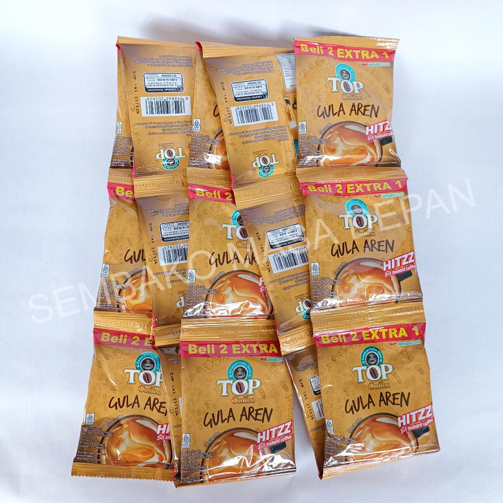 

Top Coffee Gula Aren HITZZ 3 in 1 Instant Coffee Wingsfood Rentengan isi 15 saset