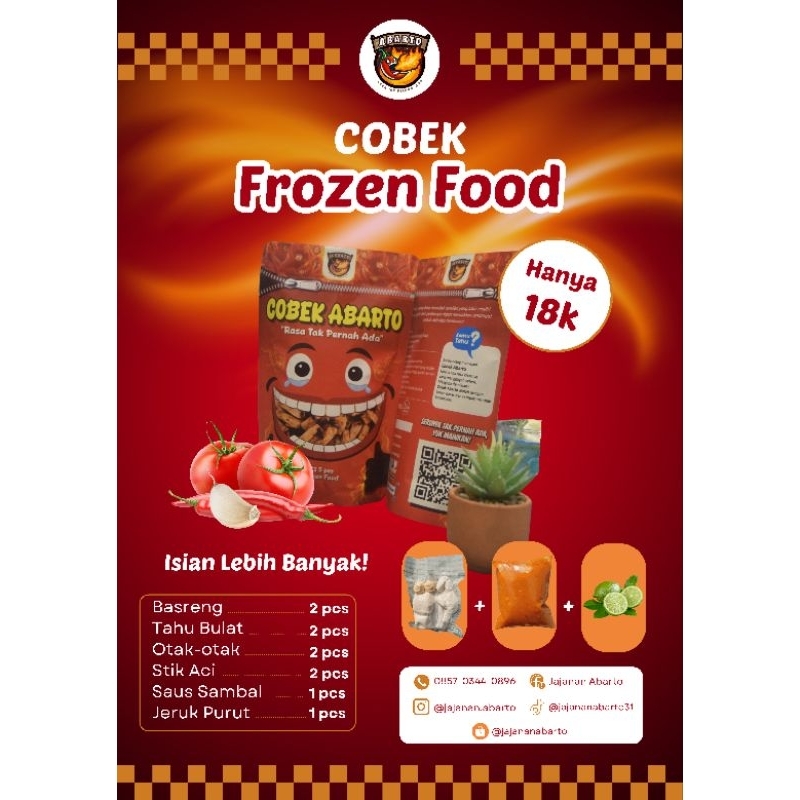 

Cobek Abarto Frozen Food | Rasa Tak Pernah Ada | Saus Sambal | Isi 8pcs