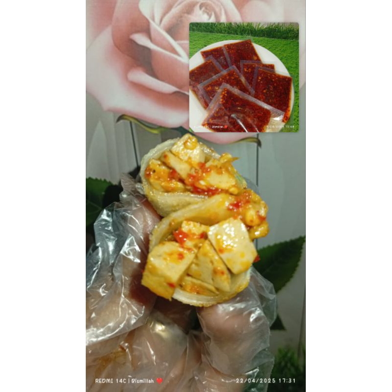 

Cireng isi Bakso Pedas+Chili Oil