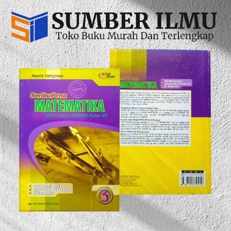 Buku Seribu Pena Matematika SMA Kelas 3 Kurikulum KTSP 2006 Erlangga