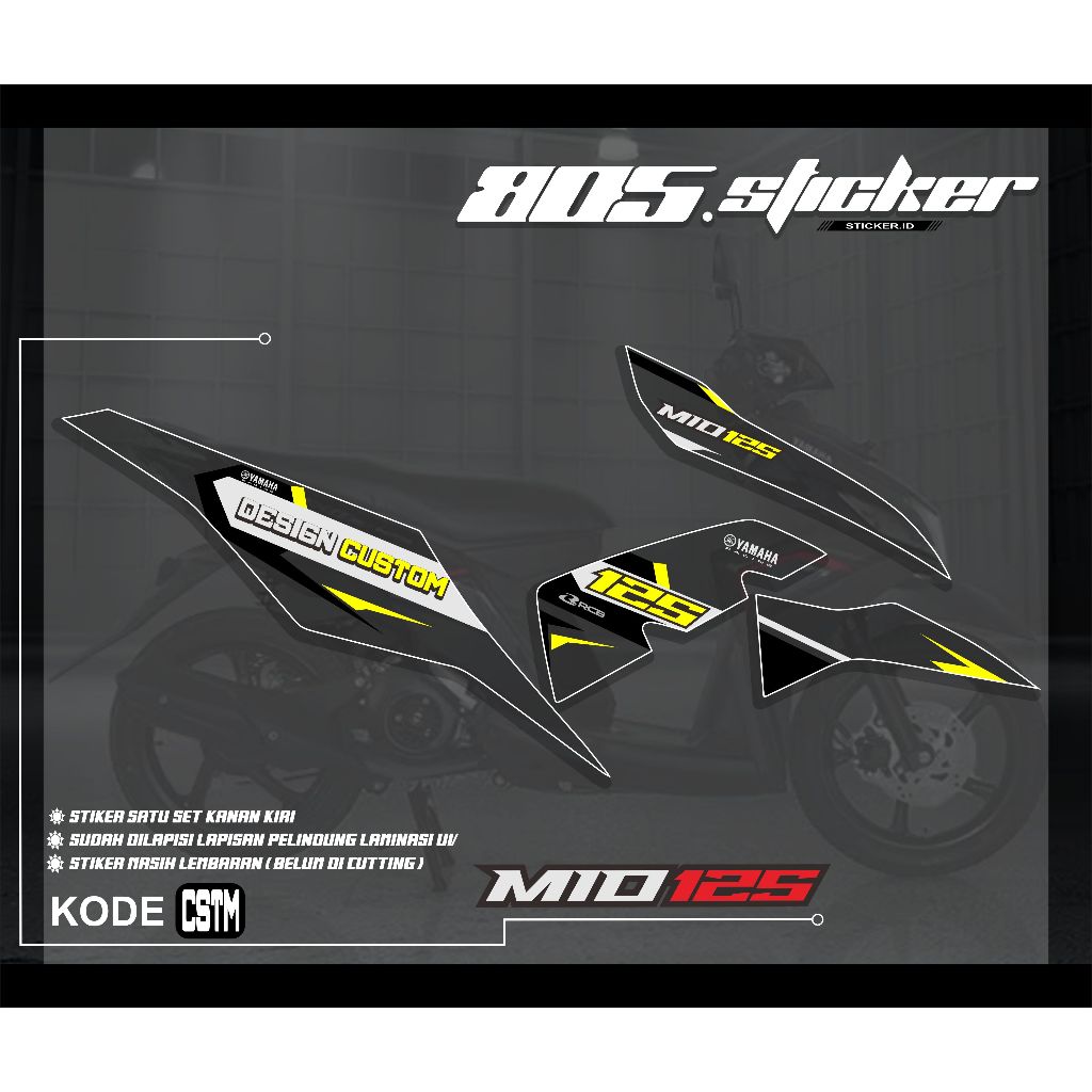 STRIPING CUSTOM MIO M3/STIKER CUSTOM MIO 125/MIO M3/MIO Z