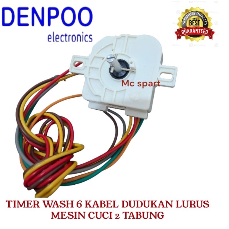 Timer wash timer pencuci 6 kabel mesin cuci Denpoo 2 tabung