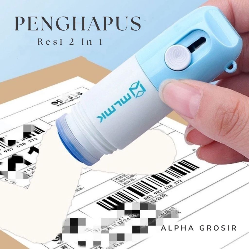 

Alpha Stempel Penghapus Resi 2in1 Cutter | Roller Stamp Cutter 2in1 | Cutter + Penghapus Alamat