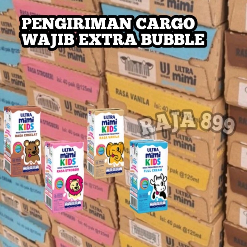 

SUSU ULTRA MIMI KIDS UHT DUS | KARTON ISI 40 PCS X 125ML | ULTRA MIMI KIDS ALL VARIAN