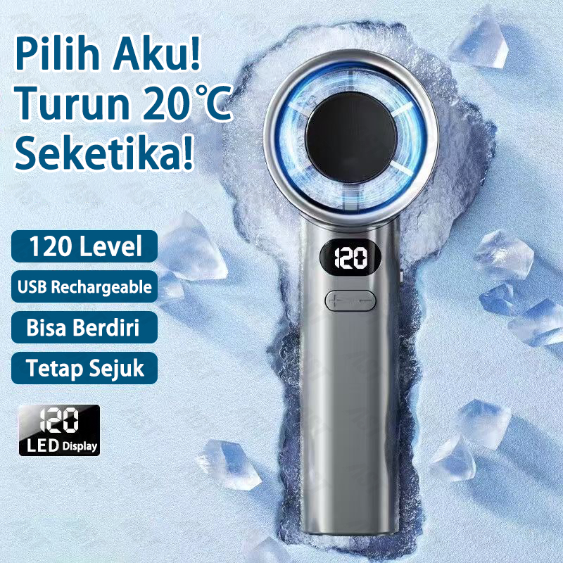 Kipas Portable Dingin - Baterai Besar 3600mAh + 120 Level Kecepatan