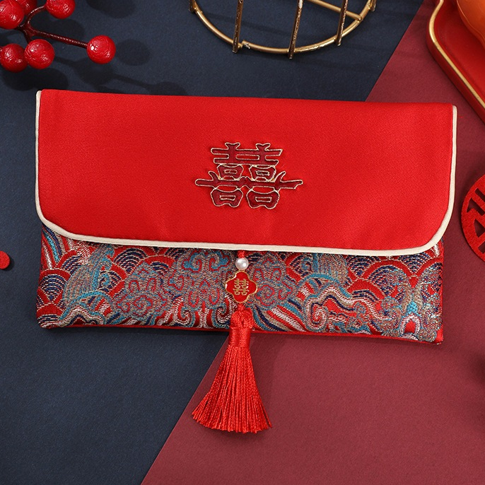 

[BESAR/JUMBO DOMPET ANGPAO KAIN SHUANG XI PREMIUM] Dompet Amplop Angpao /Angpau / Hongbao GLITTER Wedding, Sangjit , Uang Susu, Pernikahan / Shuang Xuang Xi