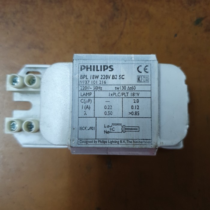 PHILIPS BALLAST BPL  9Watt 9W /13Watt 13W /18Watt 18W  PHILIPS UNTUK LAMPU PLC