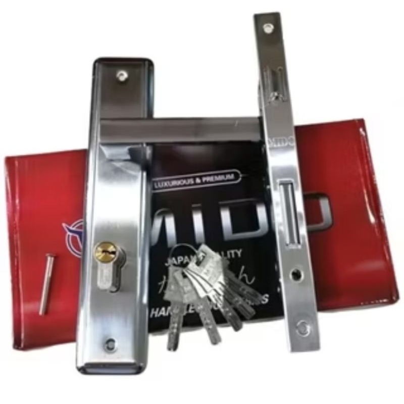 Handel Kuci Pintu Stainless Steel MIDO Besar Slot