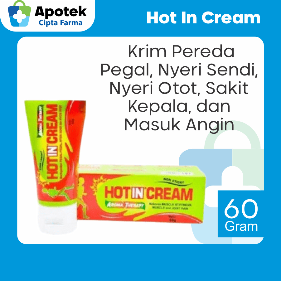 Hot In Cream 60gr Tube Aromatherapy Aromaterapi Aroma Terapi Hot N Cream Hotin Cream Menthol Methyl 